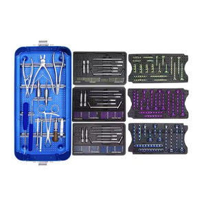 Stainless Steel Manual Mini Micro Fragment Locking Plate System 1.5/2.0/2.4mm Modular Fixation Set CE/ISO13485 Certified Trauma