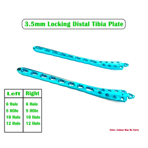 Veterinary 3.5mm Locking Medial Distal Tibia Plate Set 8 PCS L4/R4 SS