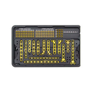 Orthopedic Surgical Instruments Manual Mini Fragments 2.7mm Steel Locking Plate Instrument Set CE Certified Class I 1 Year